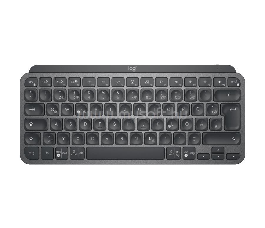 LOGITECH MX KEYS MINI vezeték nélküli billentyűzet német lokalizáció (grafitszürke)