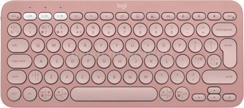 LOGITECH Pebble Keys 2 K380s bluetooth vezeték nélküli billentyűzet angol lokalizáció (rózsaszín)