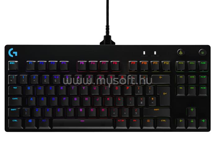 LOGITECH Pro Lightsync RGB mechanikus gamer vezetékes billentyűzet angol lokalizáció