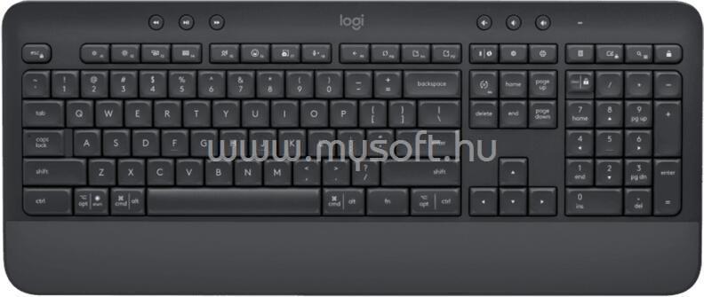 LOGITECH SIGNATURE K650 vezeték nélküli billentyűzet amerikai angol lokalizáció (grafitszürke)