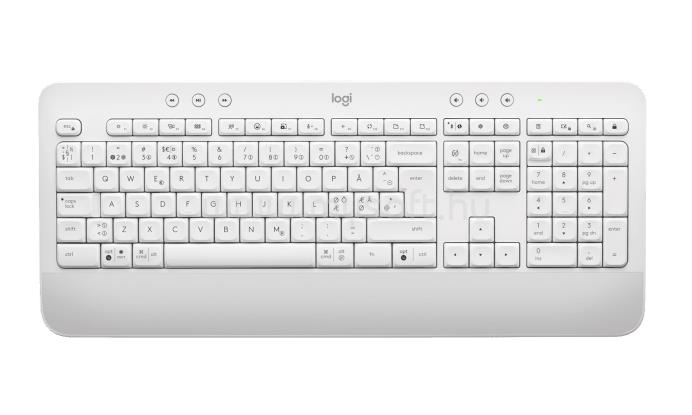 LOGITECH SIGNATURE K650 vezeték nélküli billentyűzet (magyar, fehér)