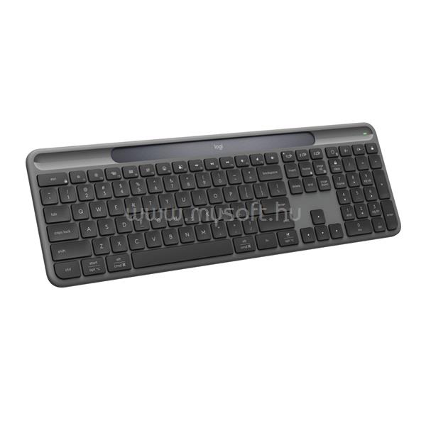 LOGITECH Signature Solar vezeték nélküli billentyűzet amerikai angol lokalizáció (grafitszürke)