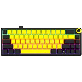 LORGAR KBP70MW Pro 65% mechanikus gamer vezeték nélküli billentyűzet amerikai angol lokalizáció (fekete-sárga) LRG-KBP70MW-YL-US small