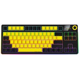 LORGAR KBP70TKLW Pro TKL mechanikus gamer vezeték nélküli billentyűzet amerikai angol lokalizáció (fekete-sárga) LRG-KBP70TKLW-YL-US small
