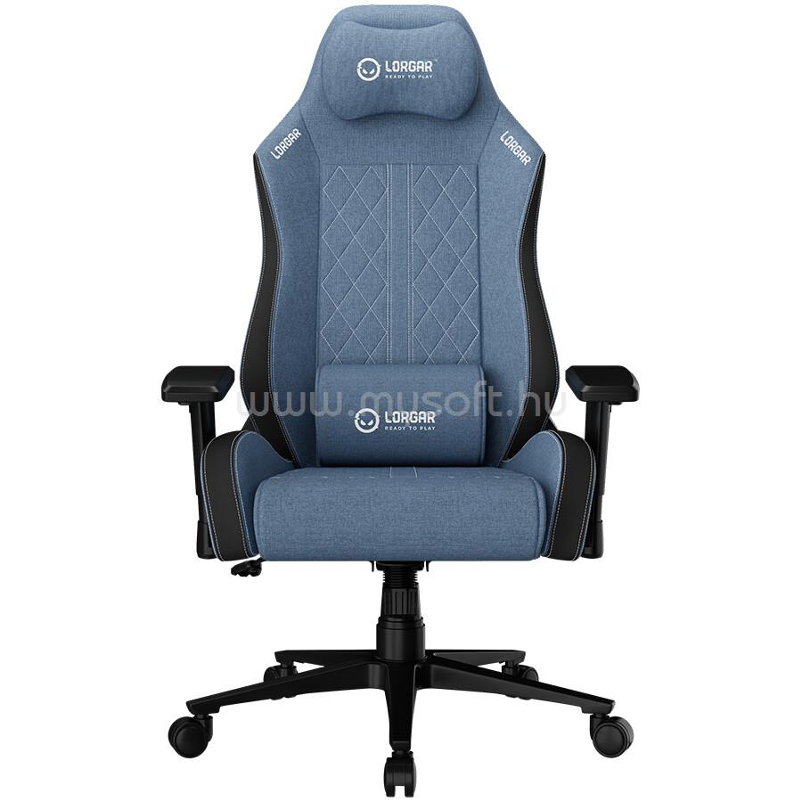 LORGAR CHA41, Ergonomic Gaming Chair Advanced, premium anti-stain fabric, Blue