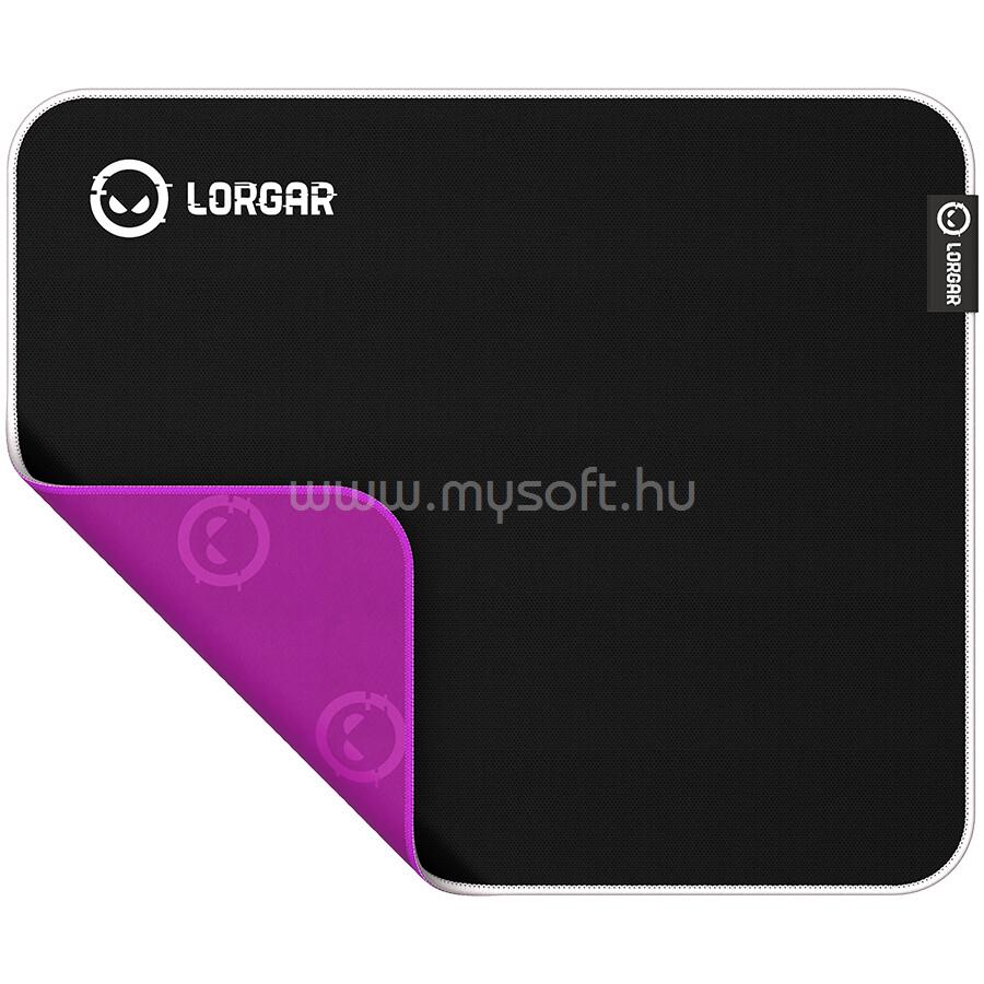 LORGAR Legacer 753, Gaming mouse pad, Ultra-gliding surface, Purple anti-slip rubber base, size: 360mm x 300mm x 3mm, weight 0.23kg