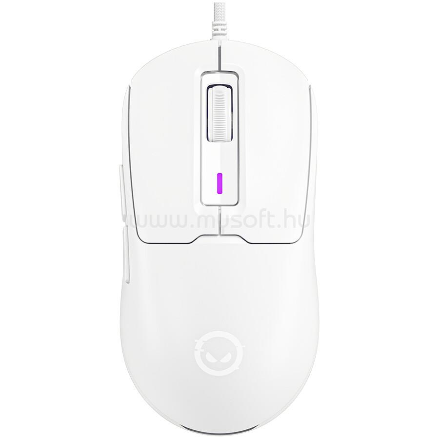 LORGAR MSA10 Ultralight Advanced vezetékes gaming egér (fehér)