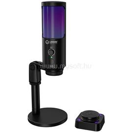 LORGAR SMP40, RGB Microphone with external mute button and metal stand, Black LRG-SMP40-BK small