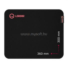 LORGAR Main 323 360x300x3mm fekete/piros egérpad LRG-GMP323 small
