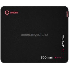 LORGAR Main 325 500x420x3mm fekete/piros egérpad LRG-GMP325 small