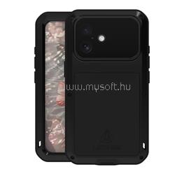LOVE MEI iPhone 17 LOVE MEI Powerful defender műanyag telefonvédő fém keret, porálló + képernyővédő üveg, FEKETE GP-190809 small