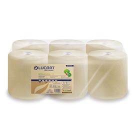 LUCART Kéztörlő 2 rétegű tekercses átmérő: 20 cm 450 lap/tek 6 tekercs/kart EcoNatural 135 Joint Lucart_852226A havanna barna LUCART_46389 small