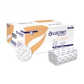 LUCART Kéztörlő 2 rétegű V hajtogatású 190 lap/csomag 20 cs/karton Easy White Lucart_863048 fehér LUCART_43508 small