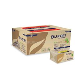LUCART Kéztörlő 2 rétegű Z hajtogatású 220 lap/csomag 18 cs/karton EcoNatural Lucart_864036 havanna barna LUCART_44010 small