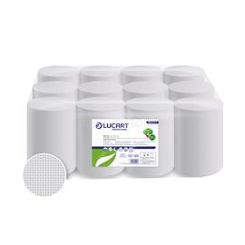 LUCART Kéztörlő tekercses 2 rétegű átmérő: 13 cm fehér duda nélküli 12 tekercs/karton Eco2.13 CL_861100 LUCART_45174 small