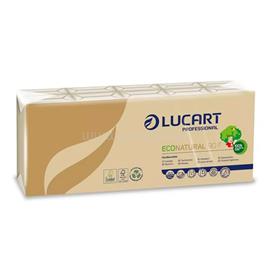 LUCART Papírzsebkendő 4 rétegű 9 lap/cs 10 cs/csomag EcoNatural 90 F Lucart_843166J havanna barna LUCART_46384 small