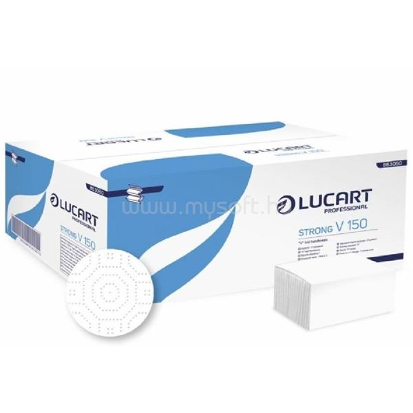 LUCART Strong 2 rétegű 150lap 20csomag/doboz cellulóz V hajtogatott kéztörlő