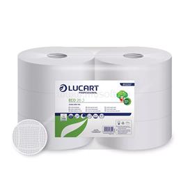 LUCART Toalettpapír 2 rétegű közületi átmérő: 23 cm 6 tekercs/karton 23 J EcoLucart_812206 fehér LUCART_43536 small