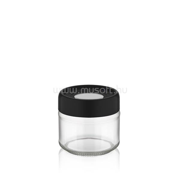 LUXPLASTIC IRIS C-00113 Ring üveg tároló 300ml, fekete, elfántcsont vagy szürke színű