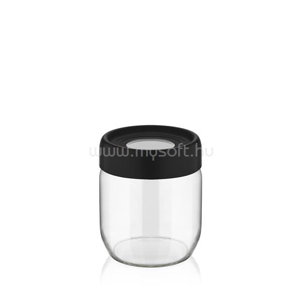 LUXPLASTIC IRIS C-00114 Ring üveg tároló 425ml, fekete, elfántcsont vagy szürke színű