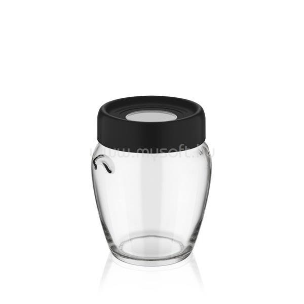 LUXPLASTIC IRIS C-00138 Ring üveg tároló 580ml, fekete, elfántcsont vagy szürke színű