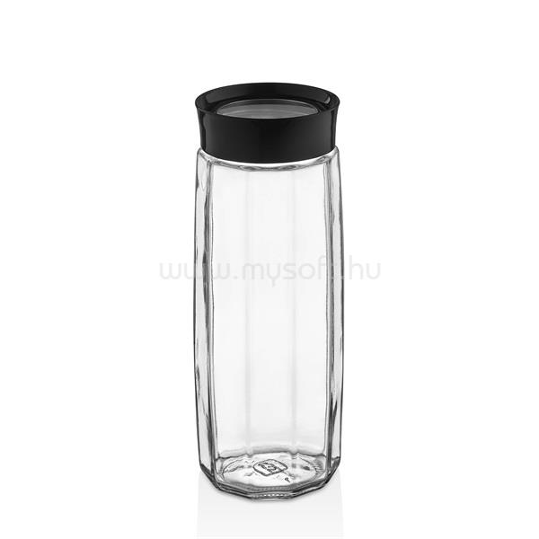 LUXPLASTIC IRIS C-00397 Visible Polygon üveg tároló 1.600ml, fekete vagy elfántcsont színű