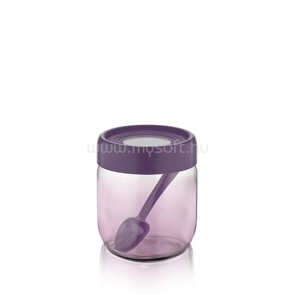 LUXPLASTIC IRIS C-00420 Rainbow lila üveg tároló 425ml