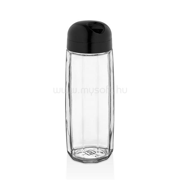 LUXPLASTIC IRIS C-00442 Round Polygon üveg tároló 1.600ml, fekete vagy elfántcsont színű