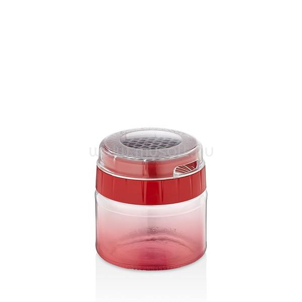 LUXPLASTIC IRIS C-00479 Rainbow piros reszelő  üveg tárolóval 300ml