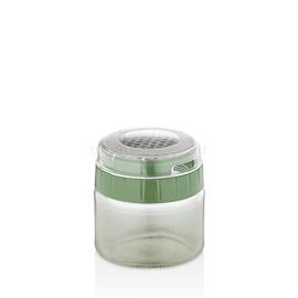 LUXPLASTIC IRIS C-00493 Rainbow zöld reszelő üveg tárolóval 300ml C-00493 small