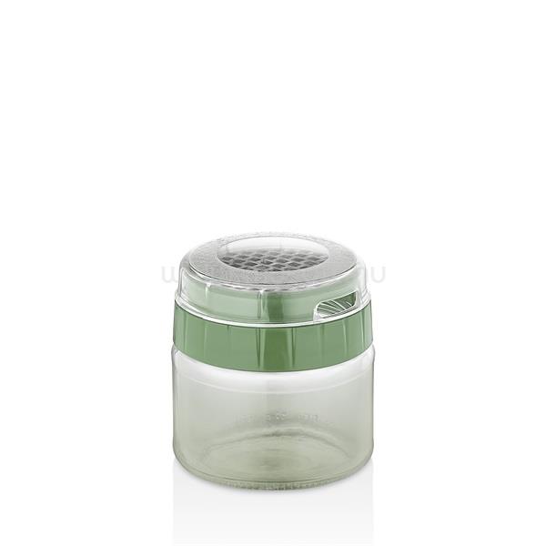 LUXPLASTIC IRIS C-00493 Rainbow zöld reszelő üveg tárolóval 300ml