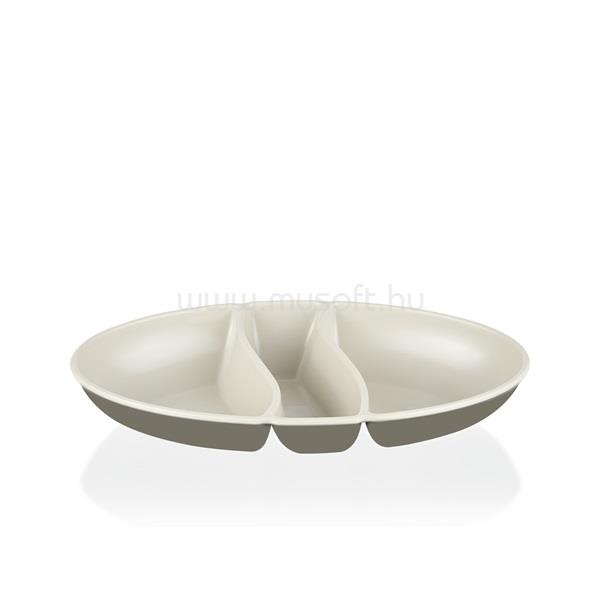 LUXPLASTIC IRIS L-00517 dupla színű snack tál, zöld