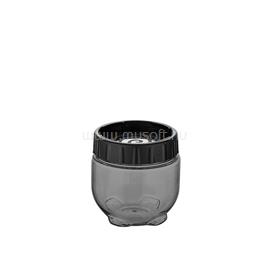 LUXPLASTIC IRIS L-00535 Stack and Lock, egymáshoz rögzíthető tároló, 400ml, fekete L-00535 small