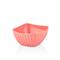 LUXPLASTIC IRIS L-00651 Viva snack négyszögletes tál rózsaszín 300ml L-00651 small