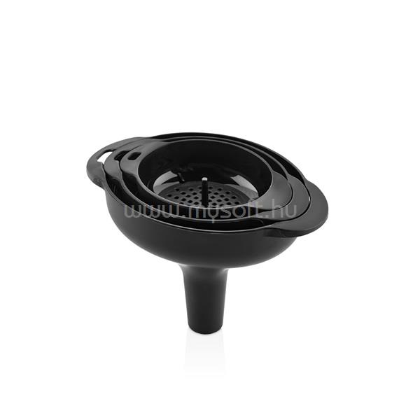 LUXPLASTIC IRIS L-00874 Tölcsér szett 3 darabos, bézs, piros vagy fekete színű