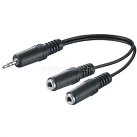 M-CAB 3.5MM JACK ADAPTER 0.2M M/F CABLE M/F 3PIN TO 2X2P STEREO 7200119 small