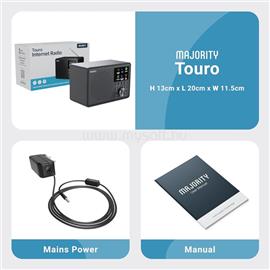 MAJORITY Internet rádió - Touro (6W, Bluetooth 5.4, FM Rádió, Spotify, USB) MAJORITY_1000002954 small