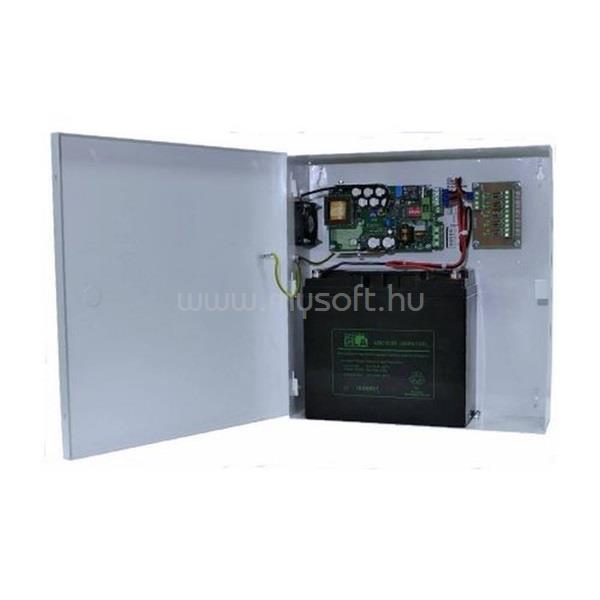 MAKRAI szünetmentes CCTV tápegység 10A/13,8V / 5db kimenet 10,5V-13,8V