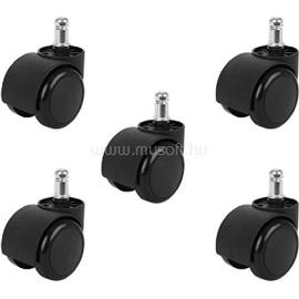 MALATEC 5 db-os fekete irodaszékhez görgős lábak MALATEC_9086 small