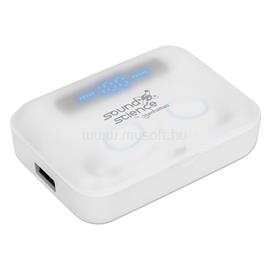 MANHATTAN Fülhallgató -  Bluetooth 5.0 vezetéknélküli, mikrofon, hangerőszabályzó, Powerbank funkció, Fehér MANHATTAN_180399 small