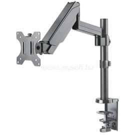 MANHATTAN gázrugós állvány - Szimpla karos, asztali, dönthető,forgatható, monitor állvány Fekete (17"-32"-ig) MANHATTAN_461580 small