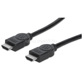MANHATTAN Kábel - HDMI to HDMI (4K@30Hz, 3D, Shielded, 1m, Fekete) MANHATTAN_308816 small
