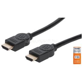 MANHATTAN Kábel - HDMI to HDMI (ARC, HEC, 4K@60Hz, HDR, 3m, aranyozott, Fekete) MANHATTAN_355353 small