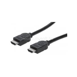 MANHATTAN Kábel - HDMI to HDMI (Ethernet HEC, ARC, 3D, 4K,  Shielded,  3m, Fekete) MANHATTAN_323222 small