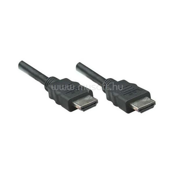 MANHATTAN Kábel - HDMI to HDMI (Ethernet HEC, ARC, 3D, 4K,  Shielded,  5m, Fekete)