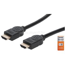 MANHATTAN Kábel - HDMI to HDMI (HDR, HEC, ARC, 4K@60Hz, HDR,  5m, 18 Gbps Fekete) MANHATTAN_355360 small