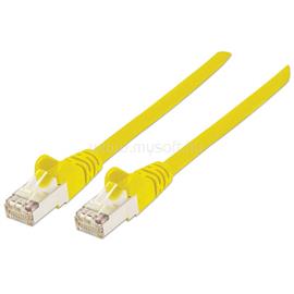 MANHATTAN Kábel - S/FTP Patch (RJ45 to RJ45, Cat7 kábel Cat6A moduláris csatlakozóval, 0.5m, sárga, réz) MANHATTAN_740647 small