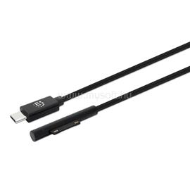 MANHATTAN Kábel - SurfaceR Connect to USB-C kábel, 15V/3A, 1.8 m, Fekete MANHATTAN_353632 small