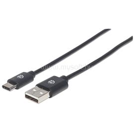 MANHATTAN Kábel - USB 2.0 Type-A to Type-C, 0.5m, Fekete MANHATTAN_354912 small