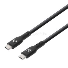 MANHATTAN Kábel - USB-C Male to USB-C Male kábel, 0.5m, 60W/3A, Fekete MANHATTAN_354868 small